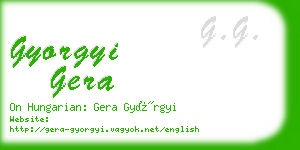 gyorgyi gera business card